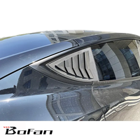 Look de carbone de persienne de fenêtre latérale de style quart de haute qualité pour Tesla Model Y 2021 +