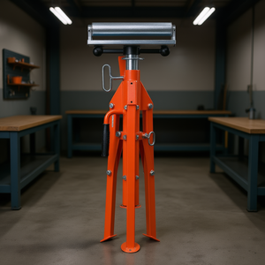 Support de roue simple robuste 45 #   Support à roulettes pliable réglable en hauteur en acier de 27,6 à 52 pouces - Product Image 2