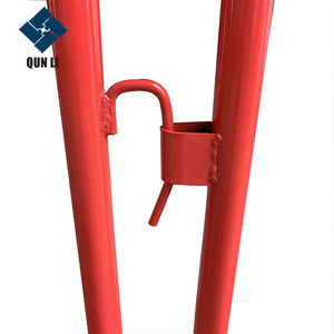 Applicazioni di sicurezza della barriera di controllo della folla barricata di sicurezza del cantiere con rivestimento temporaneo in polvere in acciaio zincato - Product Image 4