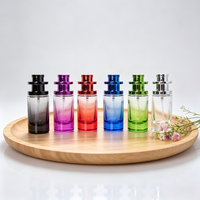 Flacon en verre vide de 30 ml avec pulvérisateur à pompe, forme cylindrique, cosmétique/parfum
