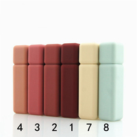 Lot de tubes vides en caoutchouc pour rouge à lèvres, pièces, conteneurs carrés pour brillant à lèvres, impression personnalisée, 5ml
