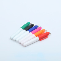Fabrication chinoise mini stylo marqueur industriel permanent coloré extra fin portable avec crochet en vrac sur acier inoxydable