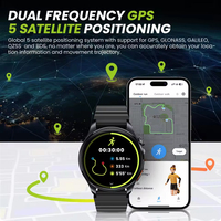 Montre connectée HAYLOU Watch 4S GPS avec écran AMOLED de 1,43 pouces, positionnement GPS par 5 satellites, plus de 120 modes sportifs, BT5.3, LS26