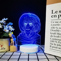 Lampe LED fantaisie Anime à commande tactile, projecteur d'étoiles et de galaxie, veilleuse télécommandée à intensité variable