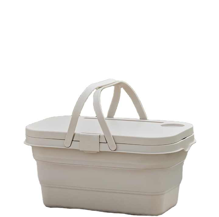 folding storage basket Snacks creative can be superimposed Desktop