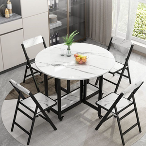 Đơn Giản Thiết Kế Hiện Đại Hộ Gia Đình Căn Hộ Nhỏ Gấp Bàn Ăn Ghế Đặt Cho Diining Phòng - Product Image 3