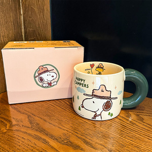 Wholesale New High-quality Animal Cartoon Ceramic Cups Couple Mugs Coffee Cups and Graduated Cups - Product Image 4