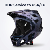 Casque de vélo intégral DH avec support caméra et feu arrière compatible Enduro – Service de fabrication et distribution en gros