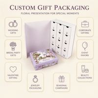 Boîte cadeau personnalisée en forme de lapin floral avec douze compartiments pour cadeaux de mariage, emballage OEM, vente en gros, marque privée