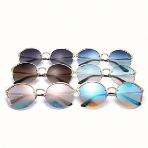 Gafas de Sol de Moda con Marco Metálico Retro, Lentes Redondas Degradadas, Estilo Ojo de Gato para Mujer, Novedad 2019 - Product Image 6