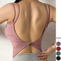 Mới Nhất Chất Lượng Cao Tùy Chỉnh Yoga Mặc Sexy Vẻ Đẹp Trở Lại Push Up Trọng Lượng Nhẹ Ladies Sports Bra