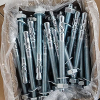 Ancrage à coin en acier au carbone galvanisé, diamètre 1/4 po, plusieurs tailles en stock