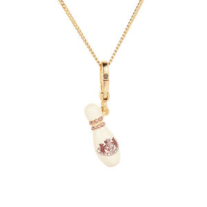 Collier avec pendentif boule de bowling en émail imprimé - Product Image 5