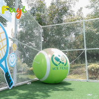 Promotion extérieure Raquette de tennis gonflable géante Modèle Marques Promotion Tennis gonflable de haute qualité à vendre