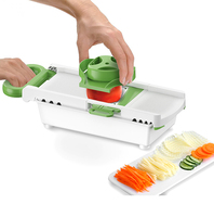 Mandoline de légumes multifonction 6 en 1, coupe-légumes manuel