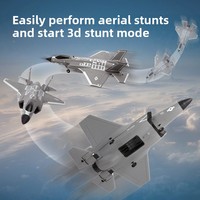 Avion de Chasse RC FX935 F35 de Simulation 6G/3D avec Commutation 6G/3D, Avion RC en Mousse avec Stabilisation par Gyroscope, Modèle d'Avion Jouet pour Enfants