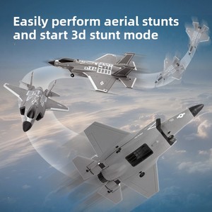 Avión de Combate <span class=keywords><strong>RC</strong></span> FX935 <span class=keywords><strong>F35</strong></span> de Simulación, Avión <span class=keywords><strong>RC</strong></span> de Espuma con Giroscopio 6G/3D, Juguete de Modelo de Aeronave para Niños - Product Image 2