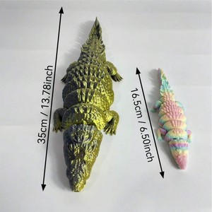 Figurine de crocodile en verre imprimée en 3D, jouet animal best-seller transfrontalier pour la maternité - Product Image 4