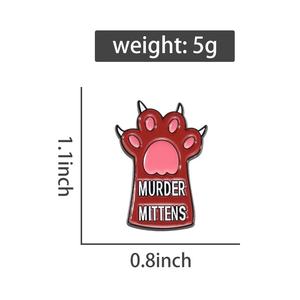 Broche de chat personnalisée créative en métal pour couples, badges d'étudiant, idées cadeaux pour Noël, fête nationale - Product Image 5