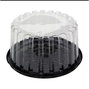 8 Inch Plastic Cakecontainer Met Doorzichtige Koepeldeksel Cakehouder Met Deksel Is Voor Cakebenodigdheden