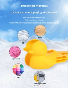 Outil de jeu pour enfants en plastique pour faire des boules de neige, des empreintes de canards et des formes de sable, pour les 5-7 ans - Product Image 6