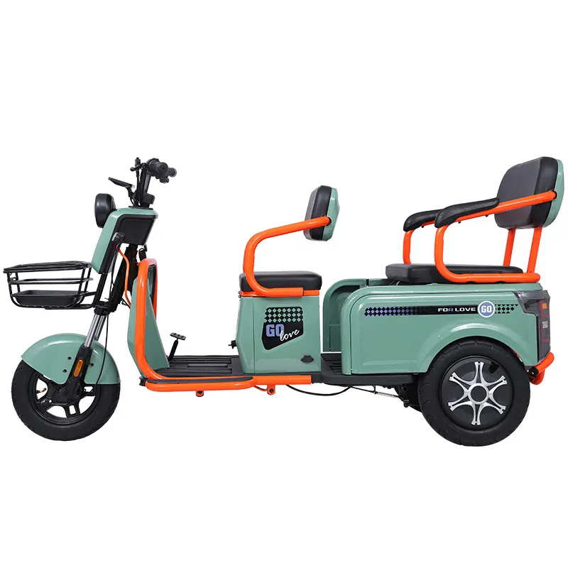 بايج الكهربائية دراجة ثلاثية العجلات العربة المبردة الآلية trike سيارة الطريق 3 عجلة ebike دراجة atv المستخدمة للبيع البضائع المبردة