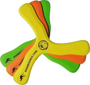 <span class=keywords><strong>Boomerang</strong></span> Cruzado de Espuma EVA Seguro - Disco Volador Giratorio de Retorno de 3 Ángulos, Juguete de Actividad para Niños y Adultos para Aliviar el Estrés al Aire Libre en el Jardín - Product Image 1