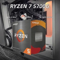 Prosesor Desktop Baru AMD 7 5700G 8-Core 16-Thread 4.6GHz 64-Bit Soket AM4 dengan Grafis Radeon 60W Tray Pack