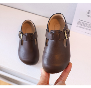 Children's Birken New Garden Trend Leather Shoes Unisex Dress Flat Bottom <b>Clogs</b> Soft Single Casual Children <b>Clogs</b> Shoes - Product Image 3