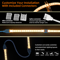Bande lumineuse LED flexible en silicone LFB1004-4, découpe personnalisée, pliable, étanche IP66, néons pour pergola extérieure, restaurant