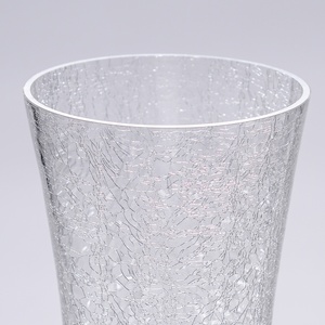 Vaso in <span class=keywords><strong>Vetro</strong></span> Trasparente Effetto Ghiaccio a Forma <span class=keywords><strong>di</strong></span> Tromba, Moderno ed Economico, <span class=keywords><strong>per</strong></span> Matrimoni, Decorazioni <span class=keywords><strong>per</strong></span> la Casa, Centrotavola, Regalo - Product Image 3