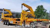 Lève-conteneur de 20 pieds et 40 pieds MQH37A chargeur latéral camion-conteneur de 37 tonnes grue de levage diesel APU