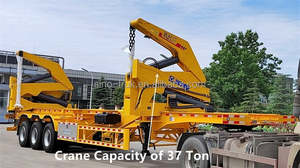 20ft 40ft container Side nâng lên mqh37a Side loader 37 tấn xe tải container DIESEL APU Lift Crane - Product Image 4