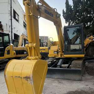 Excavatrice Komatsu PC70 d'occasion, 7 tonnes, 95% neuve, moteur, boîte de vitesses, pompe, PLC japonais d'origine, homologuée EPA CE, pour travaux agricoles et de terrassement - Product Image 1