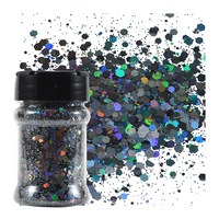 30g de paillettes holographiques laser modernes pour nail art, résine époxy, remplissage de porte-clés, liquide pour coque de téléphone, décoration artisanale