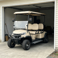 Voiturette de golf électrique Rainbow 72V Lithium 4 places 5kW, options de peinture illimitées, espace de chargement supplémentaire, homologuée DOT pour les États-Unis