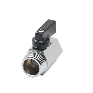 Mini robinet à bille en laiton, <span class=keywords><strong>1</strong></span>/<span class=keywords><strong>4</strong></span> pouces à <span class=keywords><strong>4</strong></span> pouces, filetage <span class=keywords><strong>femelle</strong></span> et masculin, bon marché - Product Image 1