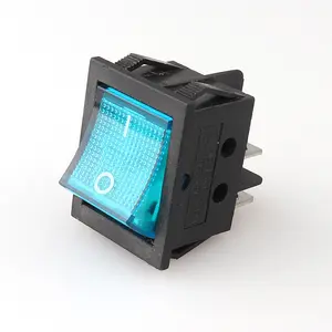 KCD4 - 201NB - 4P Azul Led Luz 4 Way Rocker Switch