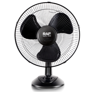 Ventilador de Mesa RAF 2024, Nuevo, Silencioso, Portátil, 3 Velocidades, Negro, 16 Pulgadas, para Dormitorio, Cocina, Hogar - Product Image 1