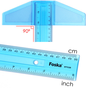 <span class=keywords><strong>Righello</strong></span> a T Foska da 20 Pollici/<span class=keywords><strong>50</strong></span> <span class=keywords><strong>cm</strong></span> con Corpo in Plastica Resistente e Bordi Dritti Precisi, con Pratico Foro per Appendere - Product Image 4