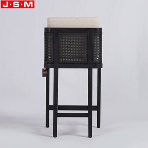 เก้าอี้บาร์หวายสูงกรอบเถ้าทันสมัย - Product Image 4