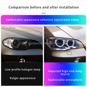 Phare de voiture coloré Oeil <span class=keywords><strong>d</strong></span>'<span class=keywords><strong>ange</strong></span> Lumière <span class=keywords><strong>d</strong></span>'ouverture spéciale Multi Color Angel Eye Light Cool Multi Mode Conversion APP Control - Product Image 5