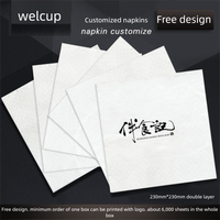 Serviettes de table jetables personnalisées 2 plis noir et or pour restaurant, avec logo, pour mariage, cocktail, dîner, en sachet