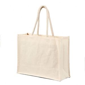 Sacs fourre-tout en toile de jute naturelle, en gros, à prix abordable, pour la promotion, les cadeaux, les mariages et le shopping - Product Image 5