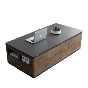 Cross-border multifunctional living room <b>folding</b> coffee <b>table</b>, wooden floor-standing storage <b>table</b>, high-value home tea <b>table</b> - Product Image 5