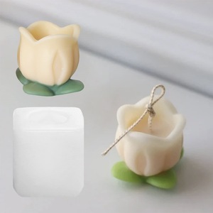Tulip Silicone <b>Candle</b> <b>Mold</b> 3D Floral Soap <b>Mold</b> For DIY <b>Candle</b> Making Wedding Decor - Product Image 1