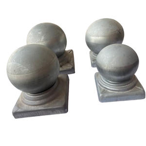 Bola de hierro artística de 20mm a 120mm, poste de valla de jardín decorativo, tapa de bola - Product Image 5