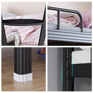 ダブルデッカー二段ベッドフレームモダンヘビーデューティーメタル - Product Image 6