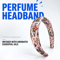 Bandeau parfumé en tissu à motif floral, design créatif personnalisé, avec parfum pour femmes, cadeau élégant