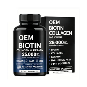 Cápsulas de Suplemento Dietético Multivitamínico de Belleza con Biotina, Colágeno y Queratina - Product Image 1